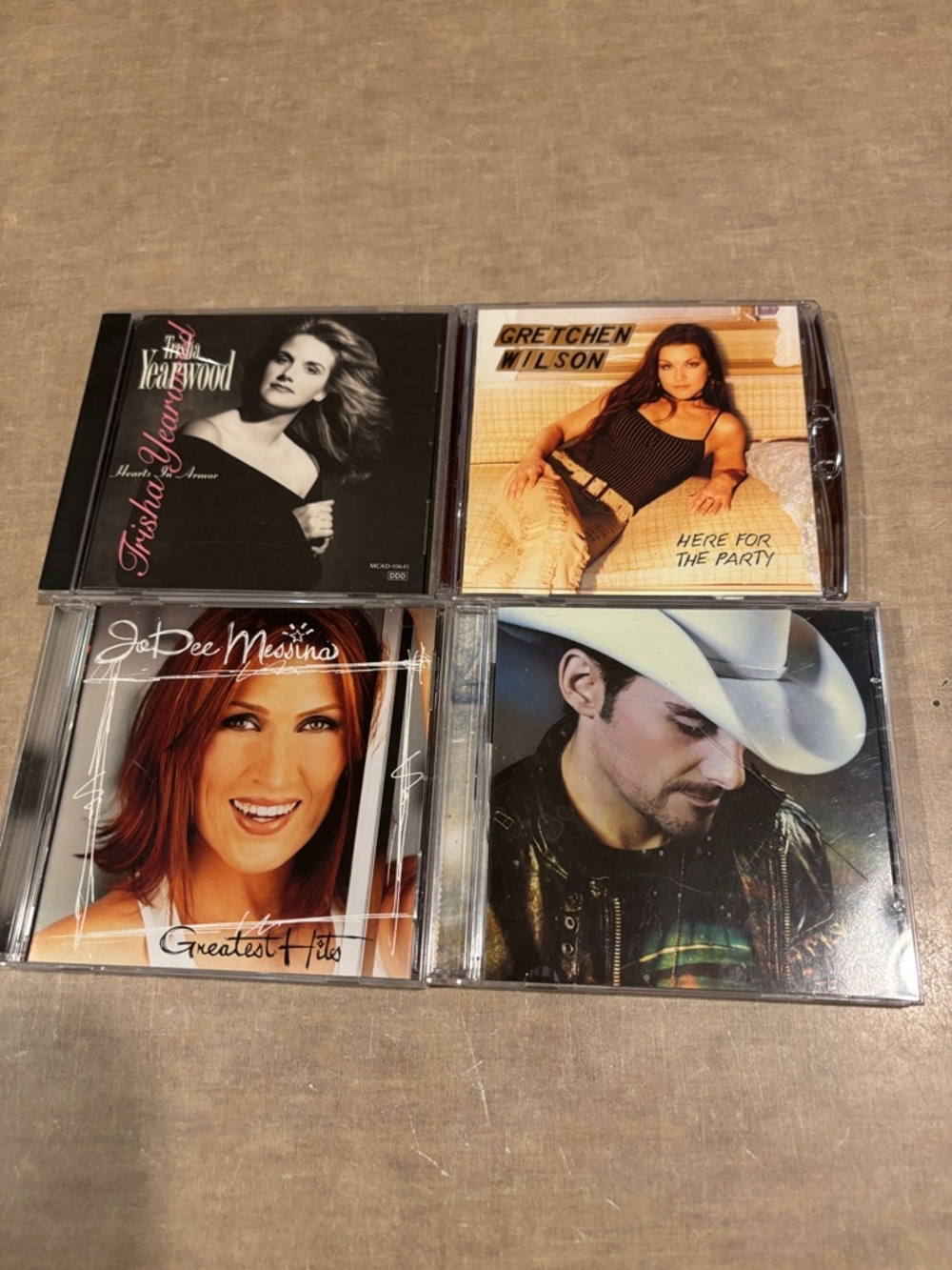 Various Country Music CDs - Assorted Artists (Black, Beige, White)